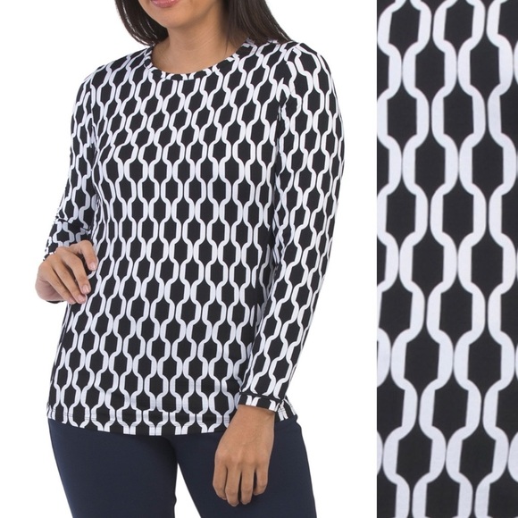 GLifestyle Tops - G Lifestyle Long Sleeve Crew Golf Top